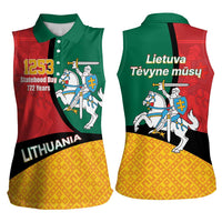 Lithuania Statehood Day July 6 Women Sleeveless Polo Shirt Lietuva Tevyne musu