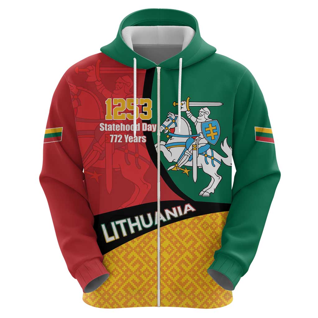 Lithuania Statehood Day July 6 Zip Hoodie Lietuva Tevyne musu