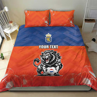 Netherlands Football Bedding Set Oranje Lion Go Champion