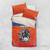 Netherlands Football Bedding Set Oranje Lion Go Champion