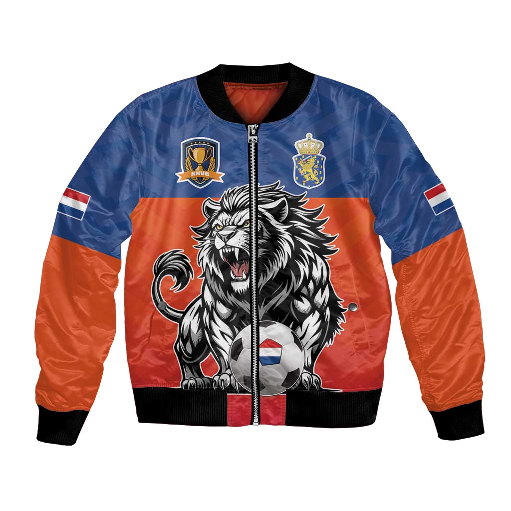 Netherlands Football Bomber Jacket Oranje Lion Go Champion