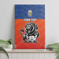 Netherlands Football Canvas Wall Art Oranje Lion Go Champion