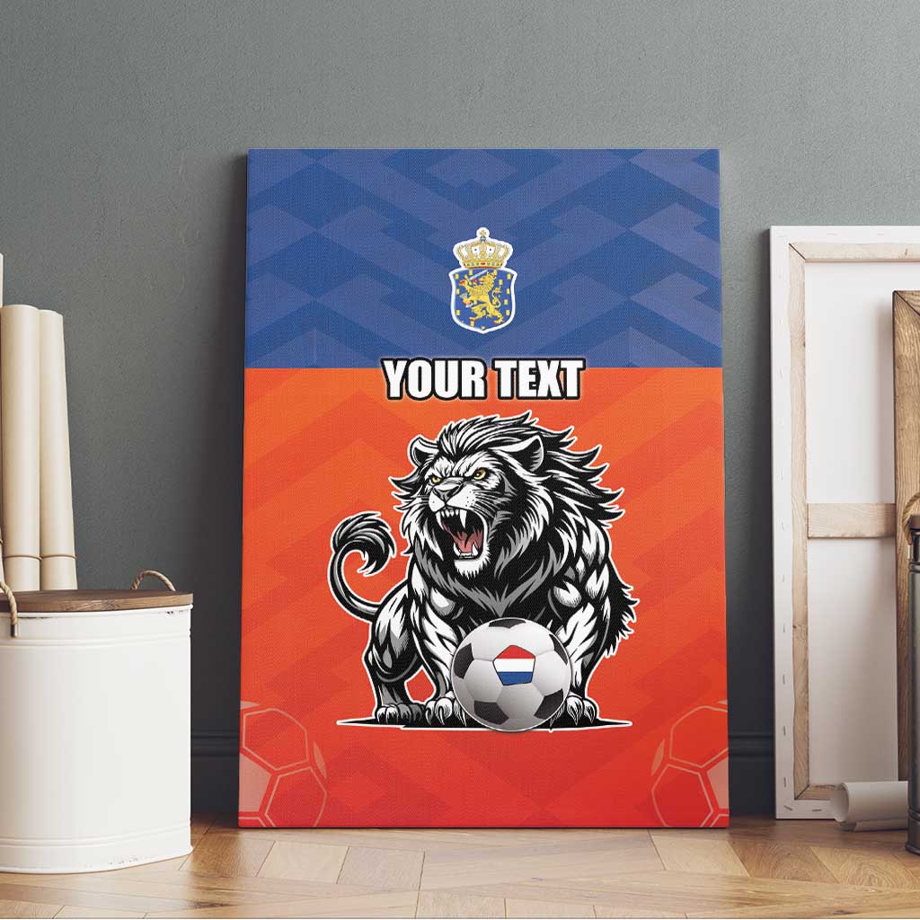 Netherlands Football Canvas Wall Art Oranje Lion Go Champion
