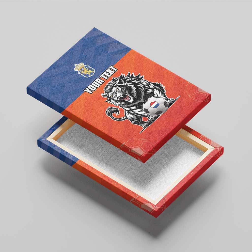 Netherlands Football Canvas Wall Art Oranje Lion Go Champion