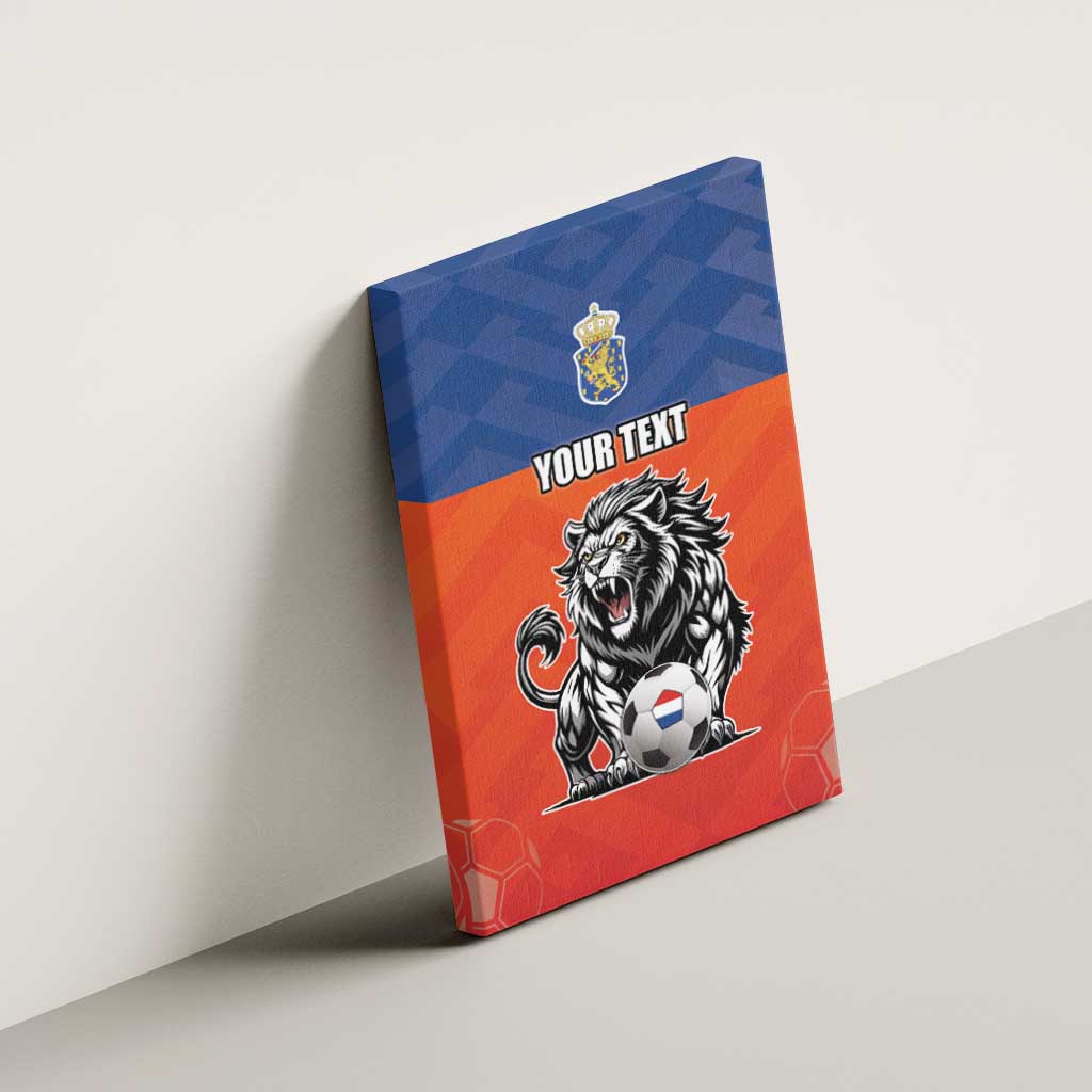 Netherlands Football Canvas Wall Art Oranje Lion Go Champion