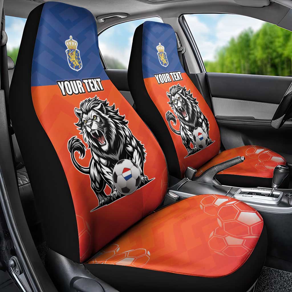 Netherlands Football Car Seat Cover Oranje Lion Go Champion