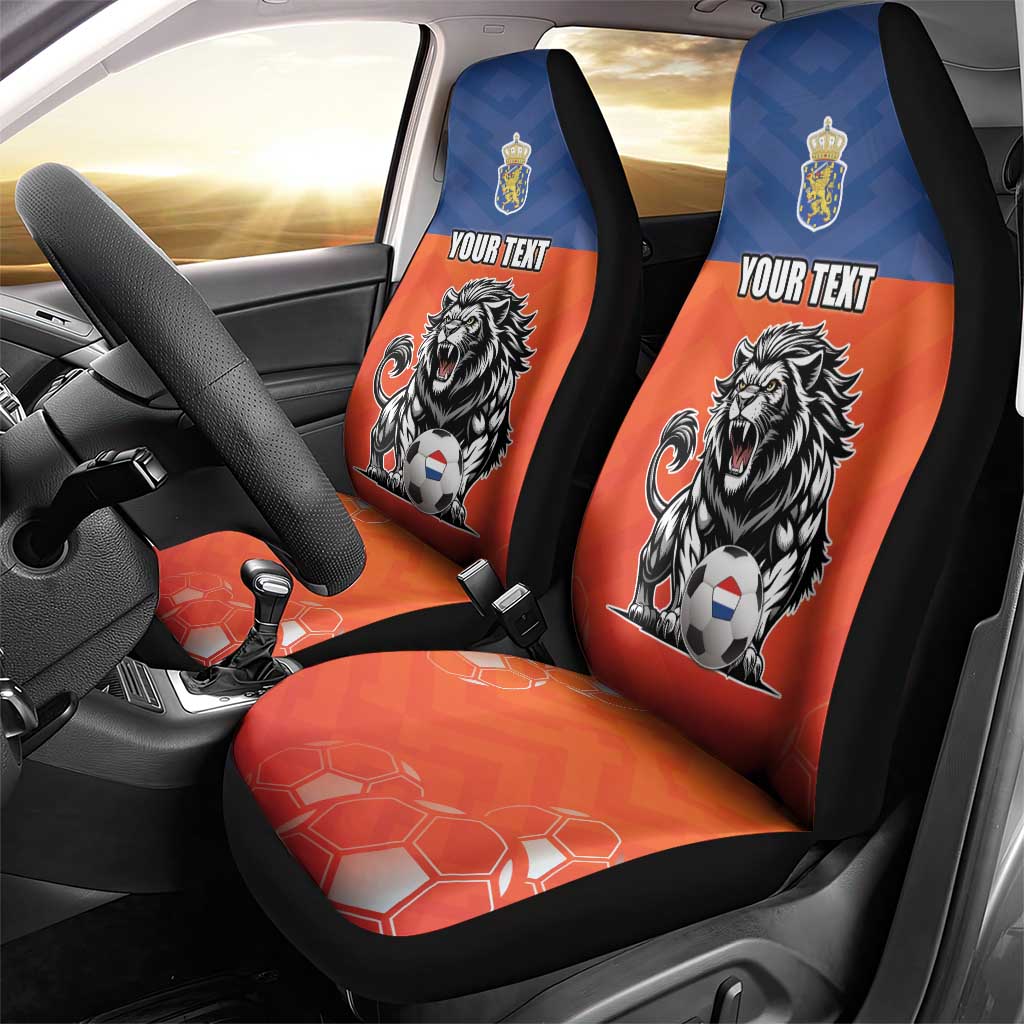 Netherlands Football Car Seat Cover Oranje Lion Go Champion