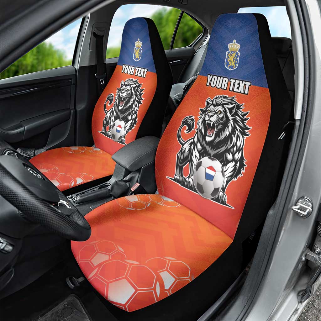Netherlands Football Car Seat Cover Oranje Lion Go Champion