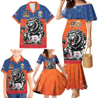 Netherlands Football Family Matching Mermaid Dress and Hawaiian Shirt Oranje Lion Go Champion