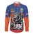Netherlands Football Family Matching Mermaid Dress and Hawaiian Shirt Oranje Lion Go Champion