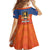 Netherlands Football Family Matching Off The Shoulder Long Sleeve Dress and Hawaiian Shirt Oranje Lion Go Champion