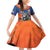Netherlands Football Family Matching Off Shoulder Short Dress and Hawaiian Shirt Oranje Lion Go Champion