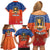 Netherlands Football Family Matching Off Shoulder Short Dress and Hawaiian Shirt Oranje Lion Go Champion