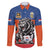 Netherlands Football Family Matching Puletasi and Hawaiian Shirt Oranje Lion Go Champion