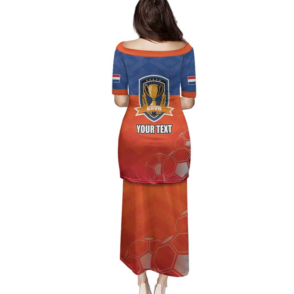 Netherlands Football Family Matching Puletasi and Hawaiian Shirt Oranje Lion Go Champion