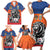 Netherlands Football Family Matching Short Sleeve Bodycon Dress and Hawaiian Shirt Oranje Lion Go Champion