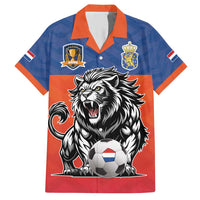 Netherlands Football Family Matching Short Sleeve Bodycon Dress and Hawaiian Shirt Oranje Lion Go Champion