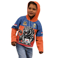 Netherlands Football Kid Hoodie Oranje Lion Go Champion