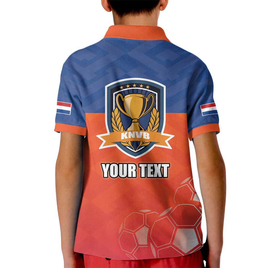 Netherlands Football Kid Polo Shirt Oranje Lion Go Champion