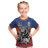 Netherlands Football Kid T Shirt Oranje Lion Go Champion