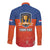 Netherlands Football Long Sleeve Button Shirt Oranje Lion Go Champion