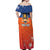 Netherlands Football Off Shoulder Maxi Dress Oranje Lion Go Champion
