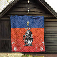 Netherlands Football Quilt Oranje Lion Go Champion