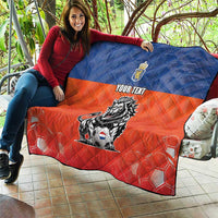 Netherlands Football Quilt Oranje Lion Go Champion