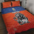 Netherlands Football Quilt Bed Set Oranje Lion Go Champion