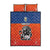 Netherlands Football Quilt Bed Set Oranje Lion Go Champion