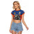 Netherlands Football Raglan Cropped T Shirt Oranje Lion Go Champion