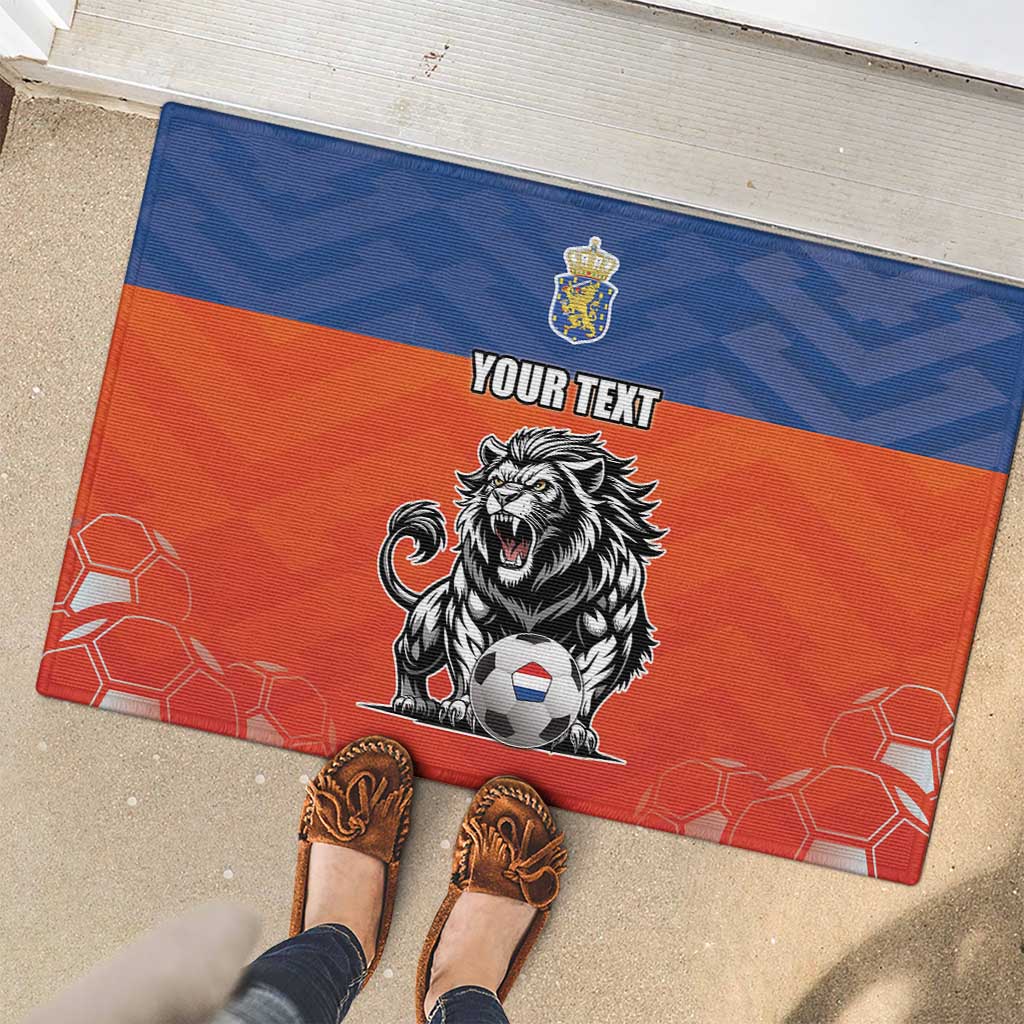Netherlands Football Rubber Doormat Oranje Lion Go Champion