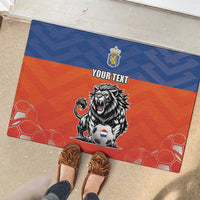 Netherlands Football Rubber Doormat Oranje Lion Go Champion