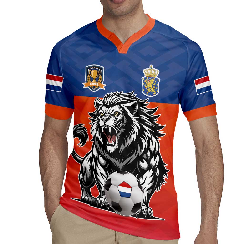 Netherlands Football Rugby Jersey Oranje Lion Go Champion