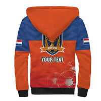 Netherlands Football Sherpa Hoodie Oranje Lion Go Champion