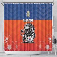 Netherlands Football Shower Curtain Oranje Lion Go Champion