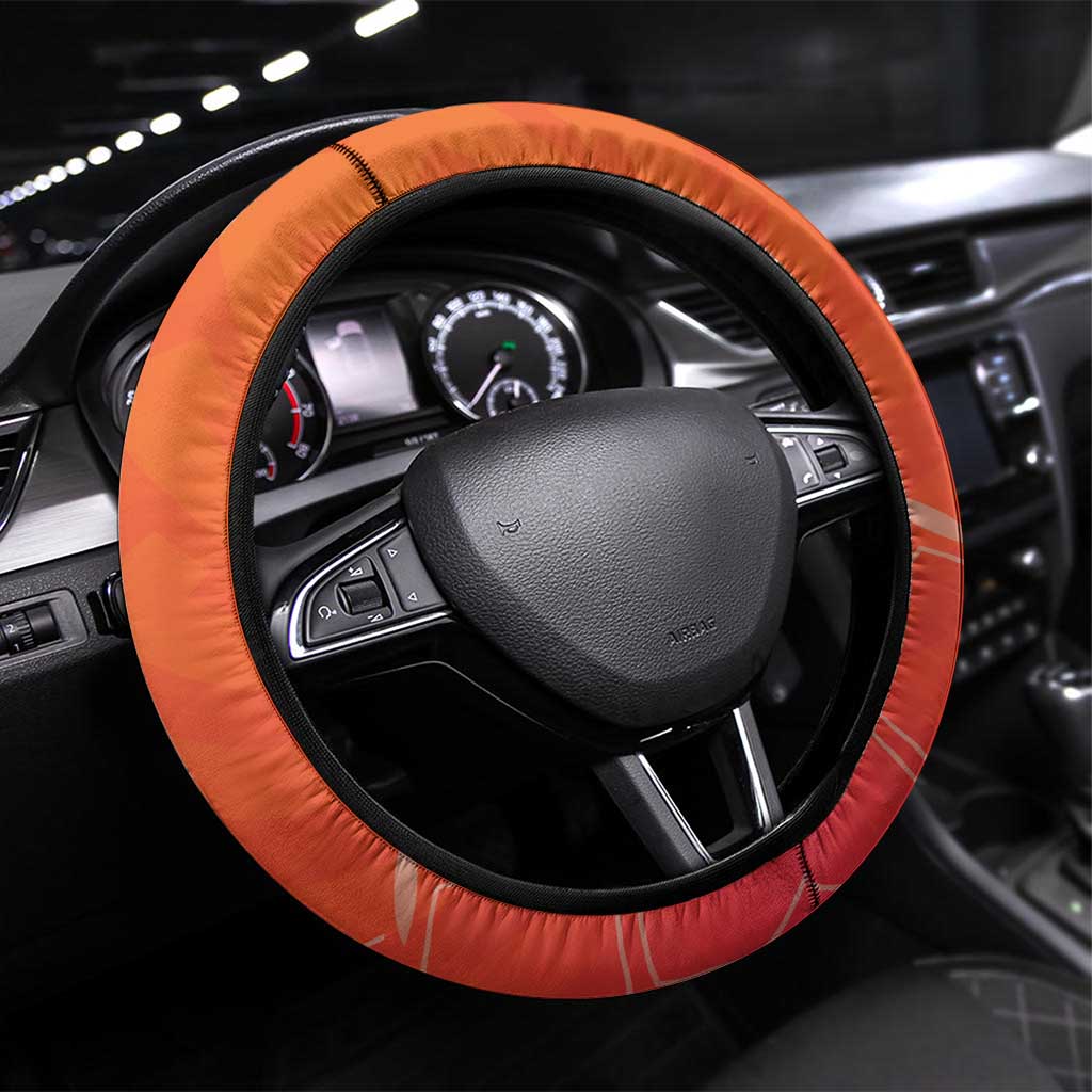 Netherlands Football Steering Wheel Cover Oranje Lion Go Champion
