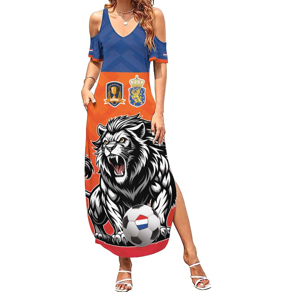 Netherlands Football Summer Maxi Dress Oranje Lion Go Champion