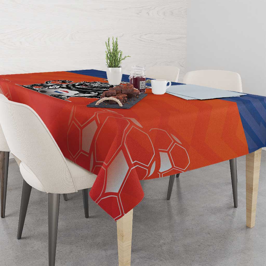 Netherlands Football Tablecloth Oranje Lion Go Champion
