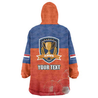 Netherlands Football Wearable Blanket Hoodie Oranje Lion Go Champion