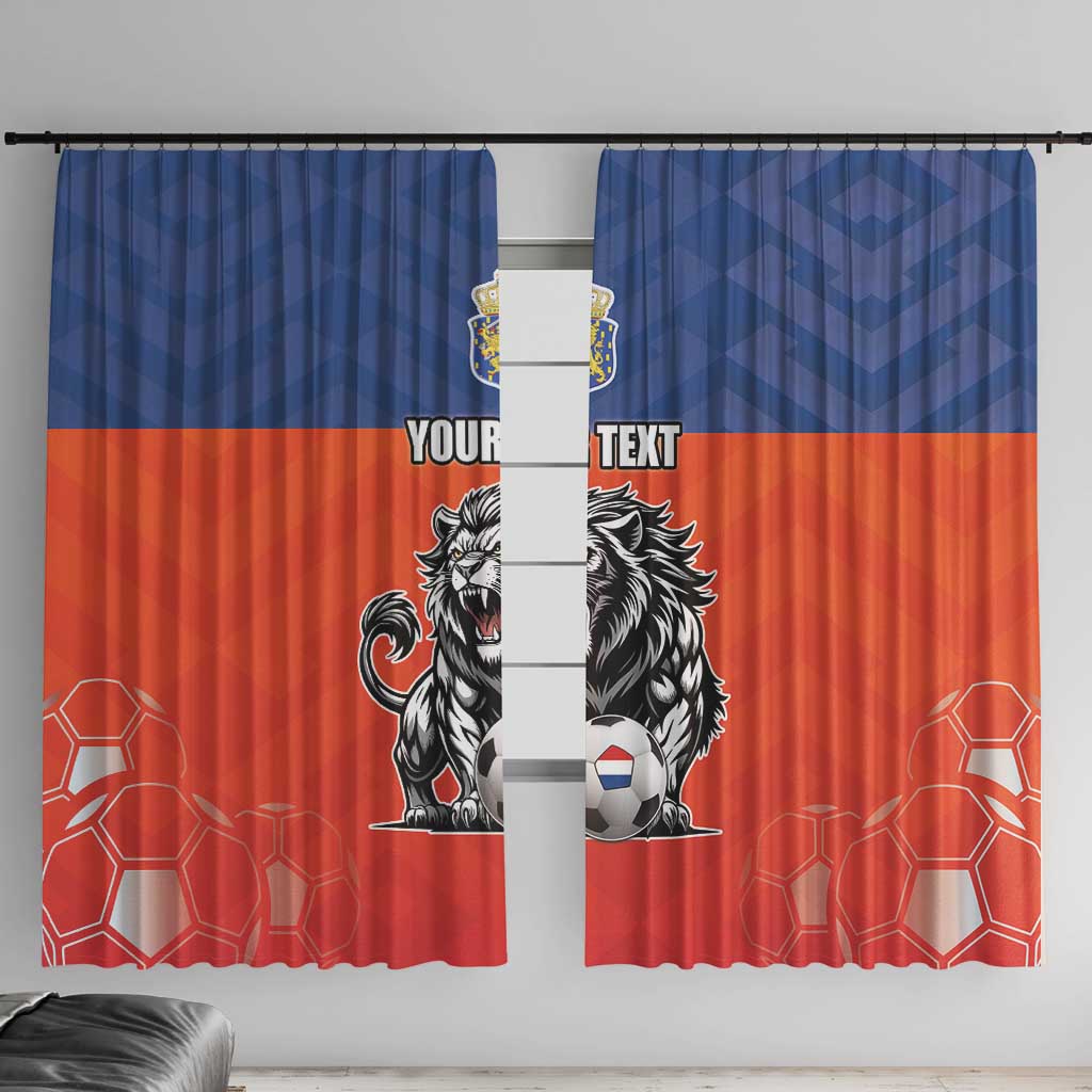 Netherlands Football Window Curtain Oranje Lion Go Champion