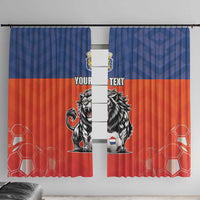 Netherlands Football Window Curtain Oranje Lion Go Champion