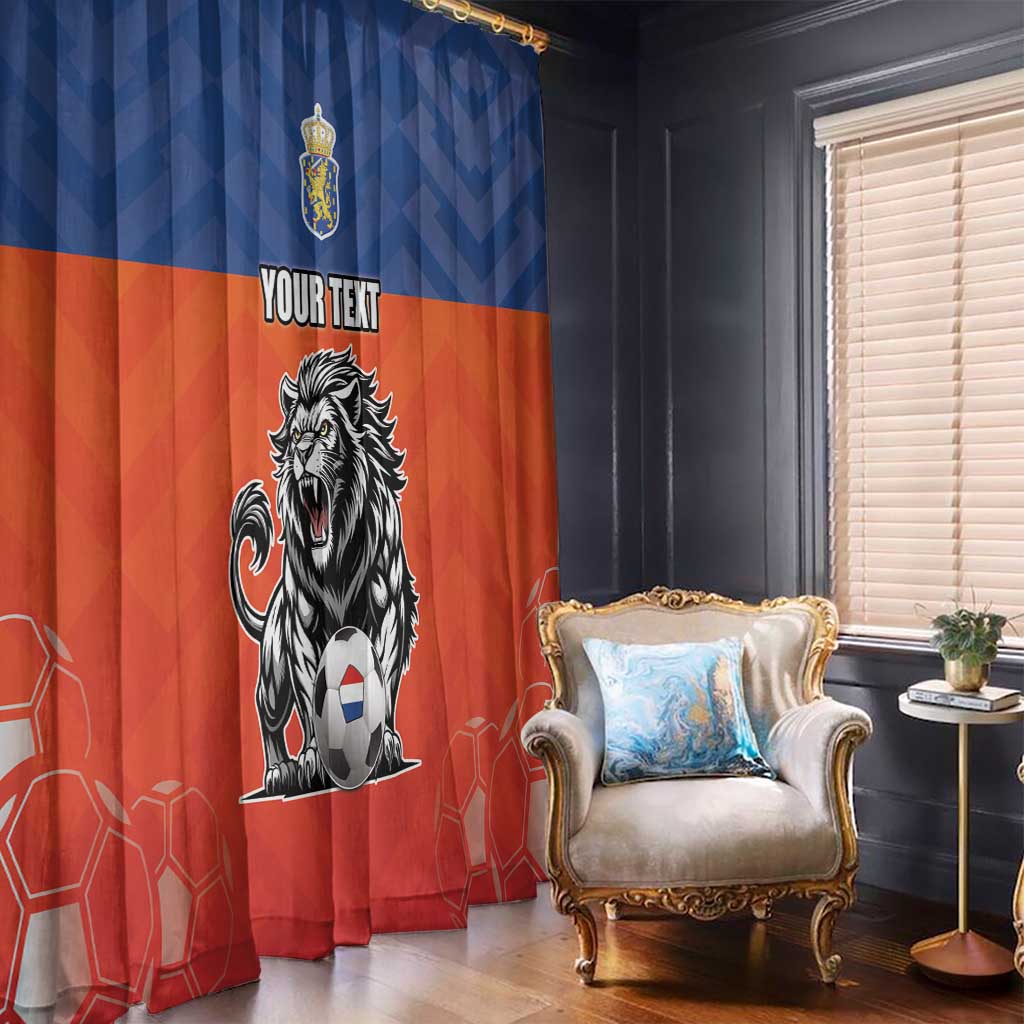 Netherlands Football Window Curtain Oranje Lion Go Champion