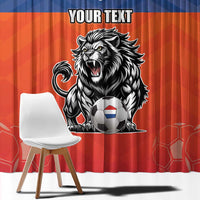 Netherlands Football Window Curtain Oranje Lion Go Champion