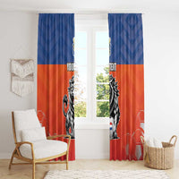 Netherlands Football Window Curtain Oranje Lion Go Champion