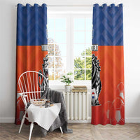 Netherlands Football Window Curtain Oranje Lion Go Champion