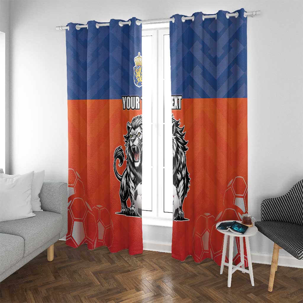 Netherlands Football Window Curtain Oranje Lion Go Champion