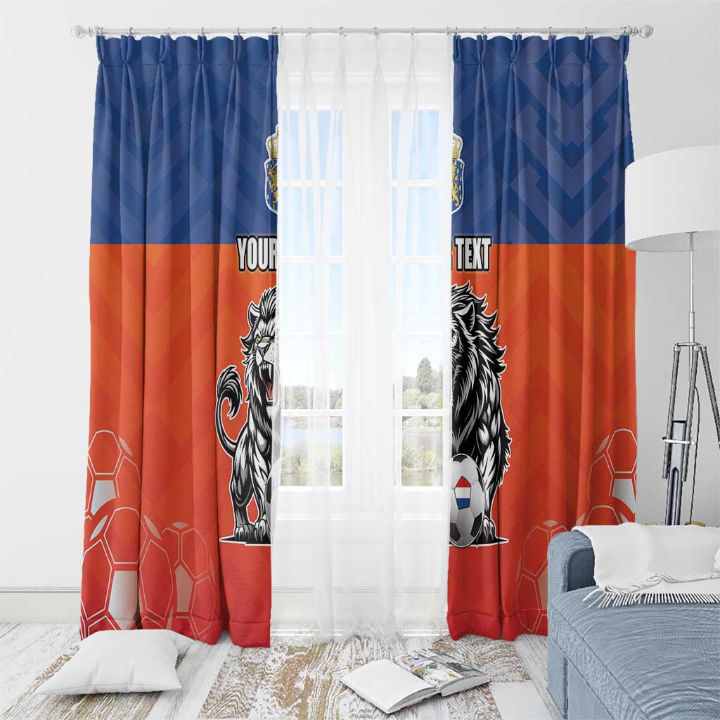 Netherlands Football Window Curtain Oranje Lion Go Champion