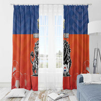 Netherlands Football Window Curtain Oranje Lion Go Champion