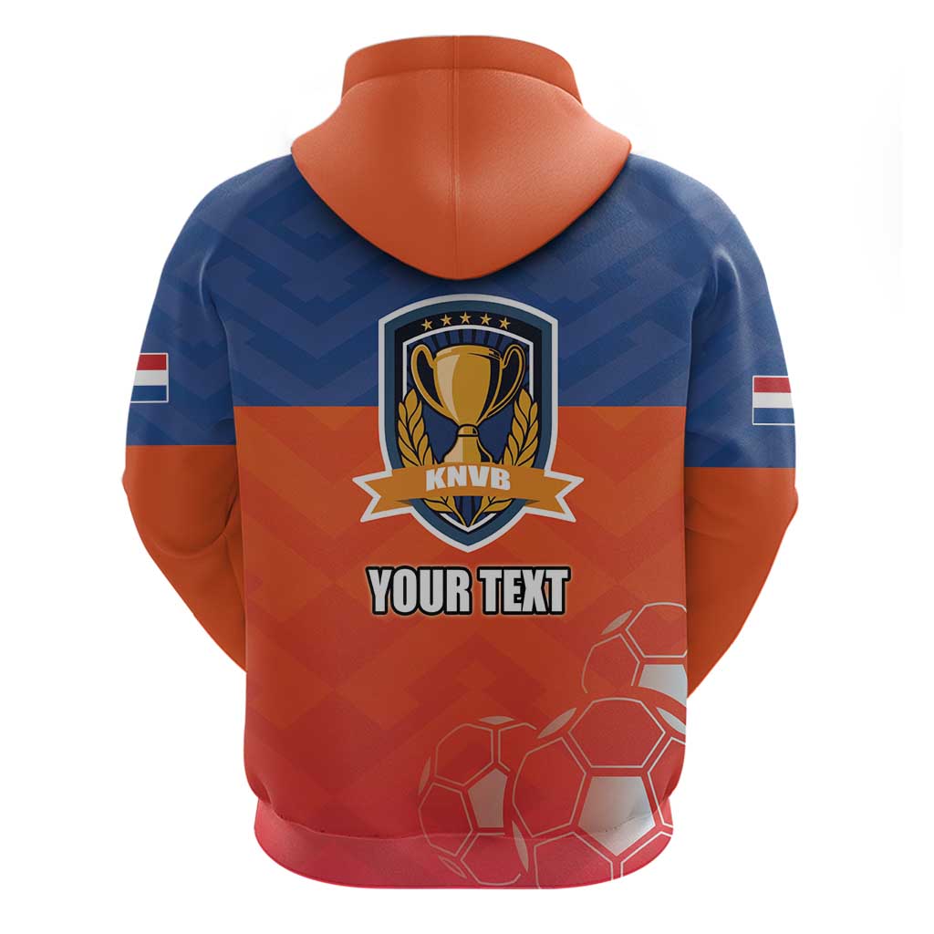 Netherlands Football Zip Hoodie Oranje Lion Go Champion